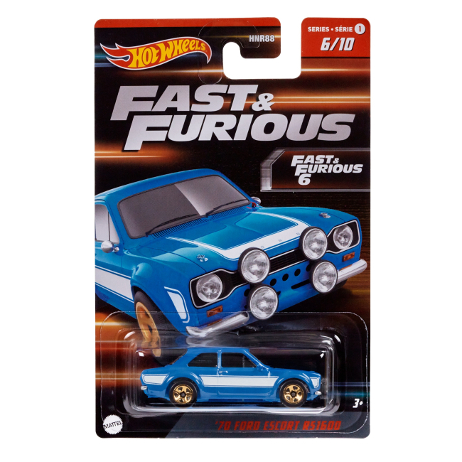 Автомоделі - Автомодель Hot Wheels Форсаж 1970 Ford Escort RS1600 блакитний (HNR88/HNR96)#5