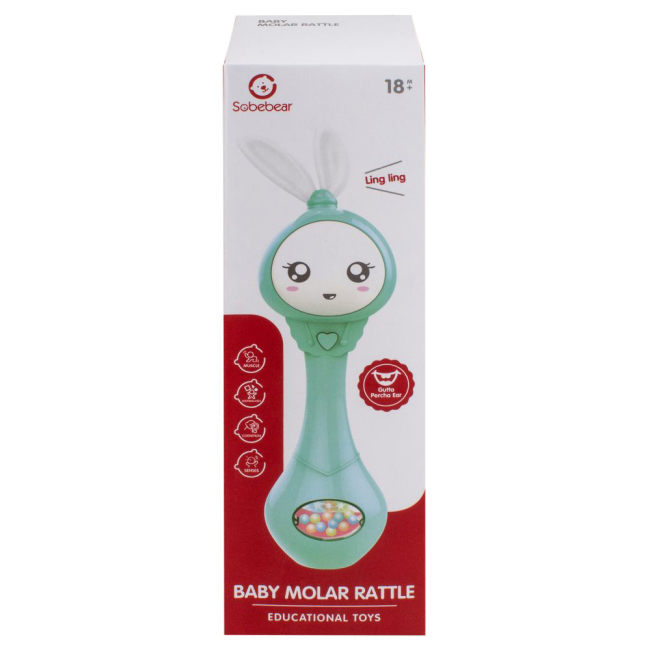 Развивающие игрушки - Музыкальная игрушка Shantou Yisheng Зверята Зайка голубой (YL5505-2)#3