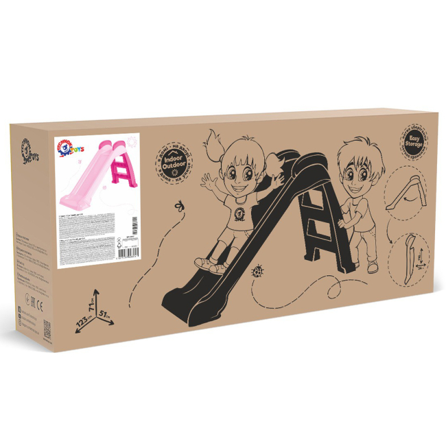 Ігрові комплекси, гойдалки, гірки - ​Дитяча гірка Technok рожева (8041)#3