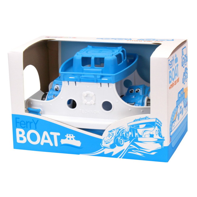 Іграшки для ванни - ​Іграшка для ванни Technok Пором з набором транспорту блакитний (6795/2)#3