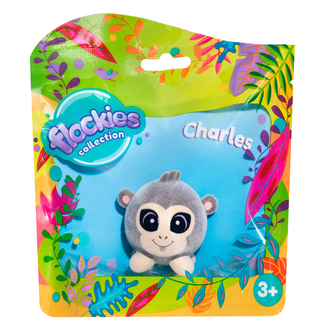 Фігурки тварин - ​Ігрова фігурка Flockies Шимпанзе Чарльз (FLO0107)#3