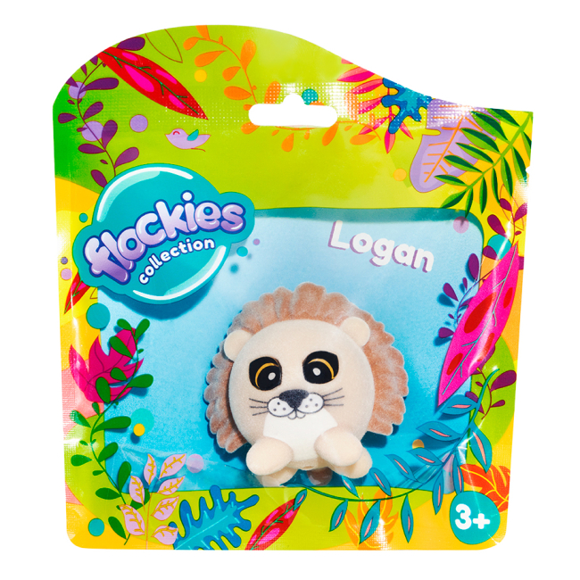 Фігурки тварин - ​Ігрова фігурка Flockies Лев Лоґан (FLO0108)#3