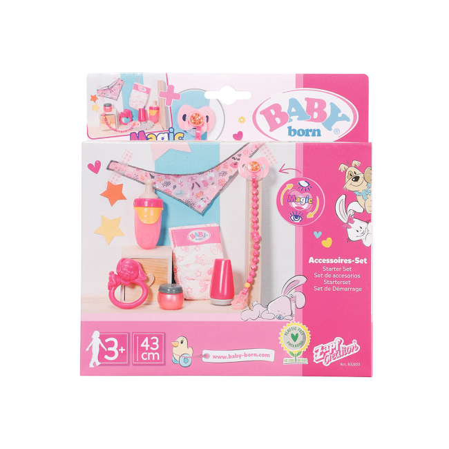 Одежда и аксессуары - Набор аксессуаров для куклы Baby Born Нежная забота с волшебной пустышкой (832851)#2