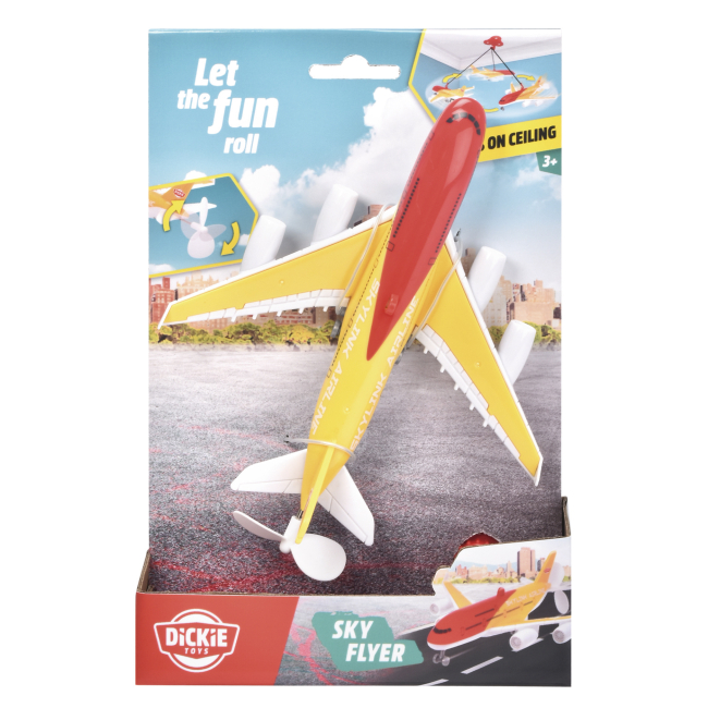 Транспорт и спецтехника - Самолет Dickie Toys Sky flyer с держателем (3342014)#4
