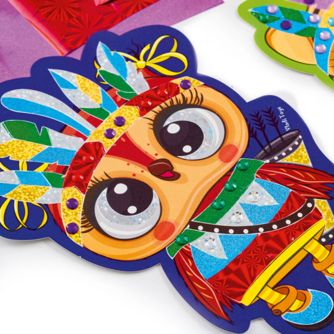 Наборы для творчества - Набор для творчества Vladi Toys Foil Art Шальные индейцы (VT4433-09)#3