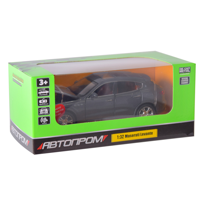 Автомоделі - ​Автомодель Автопром Maserati Levante SUV темно-сіра (68398/2)#5