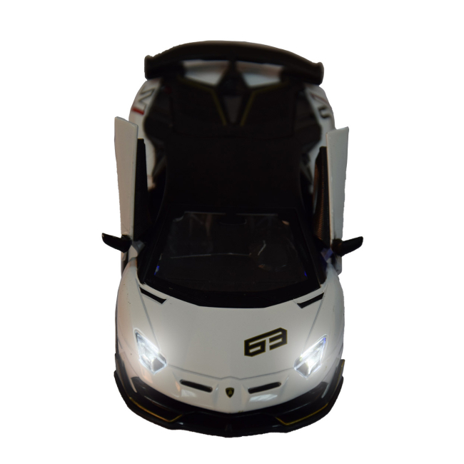 Автомоделі - Автомодель Автопром Lamborghini Aventador SVJ біла (68472/1)#4