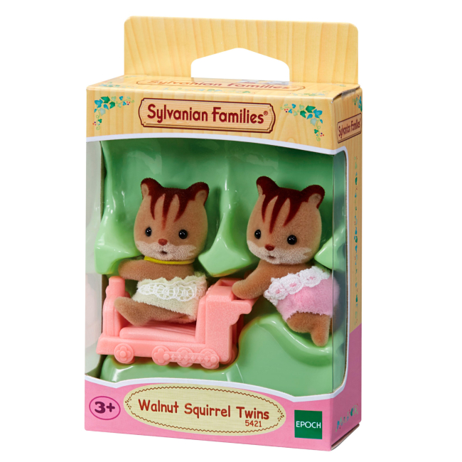 Фигурки животных - Игровой набор Sylvanian Families Бельчата-двойняшки на машинке (31502)#2