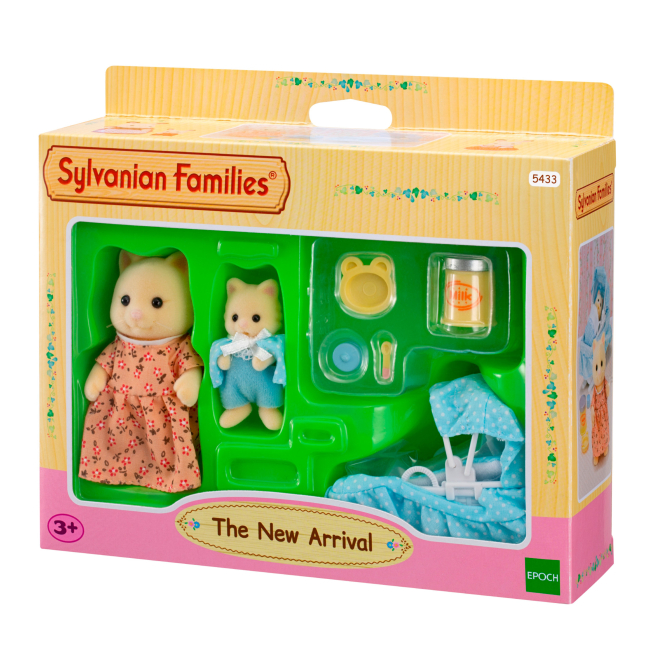Фігурки тварин - Ігровий набір Sylvanian Families Мама-кішка з малюком та колискою (5433)#2