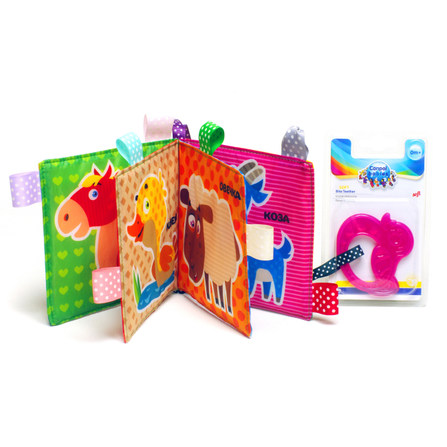 Розвивальні іграшки - М'яка книга Книжковий хмарочос Шурхотілка Корівка (3754)#2