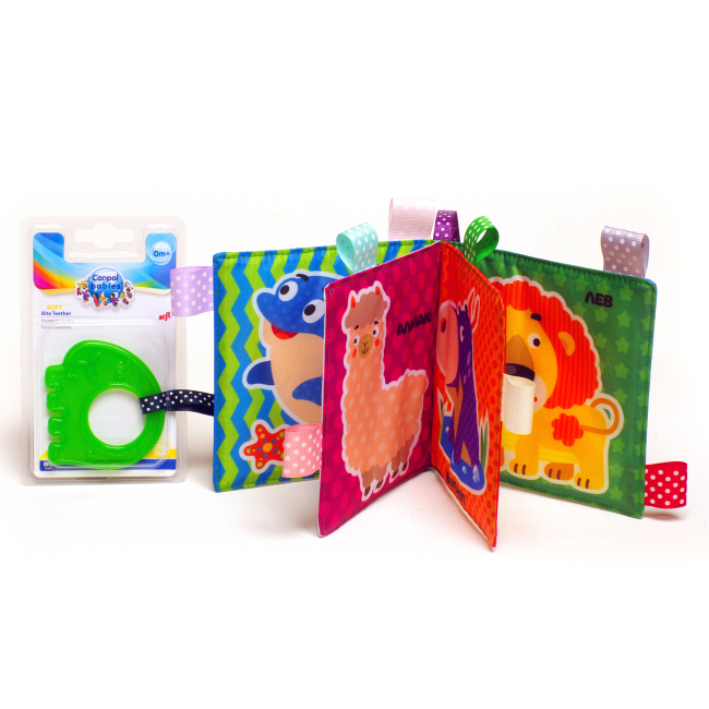 Розвивальні іграшки - М'яка книга Книжковий хмарочос Шурхотілка Леопардик (3778)#2