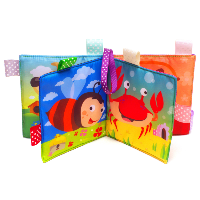 Розвивальні іграшки - М'яка книга Книжковий хмарочос Пищалка Хто де живе (3808)#2