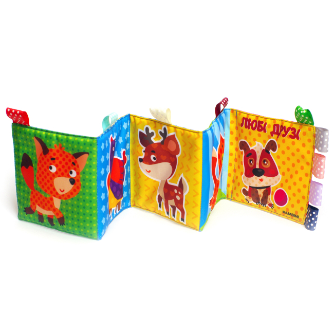 Розвивальні іграшки - М'яка книга Книжковий хмарочос Панорамка Любі друзі (3822)#2