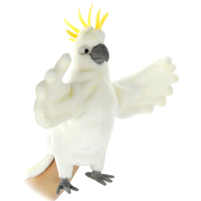 Мягкие животные - Игрушка-перчатка Hansa Puppet Какаду 43 см (4806021973523)#2