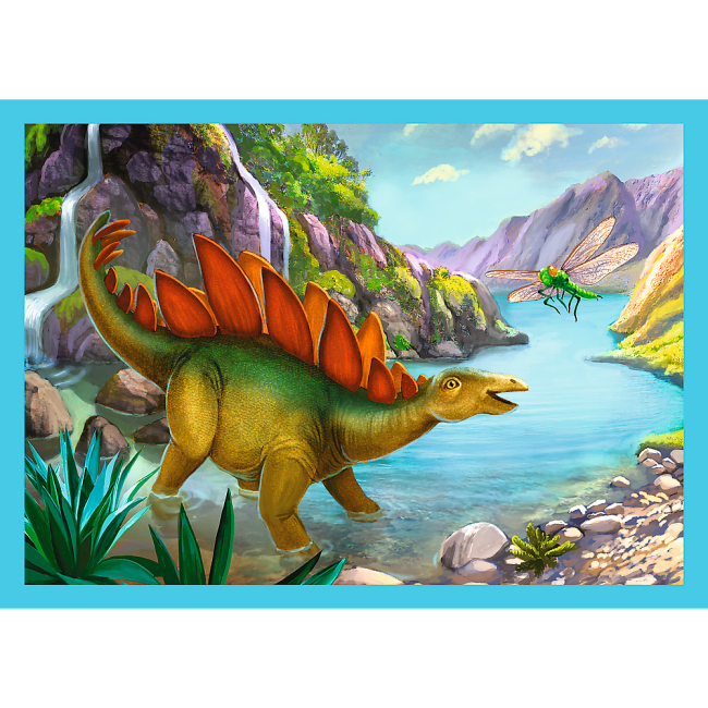 Пазлы - Пазлы Trefl Уникальные динозавры 4 в 1 (34609)#2