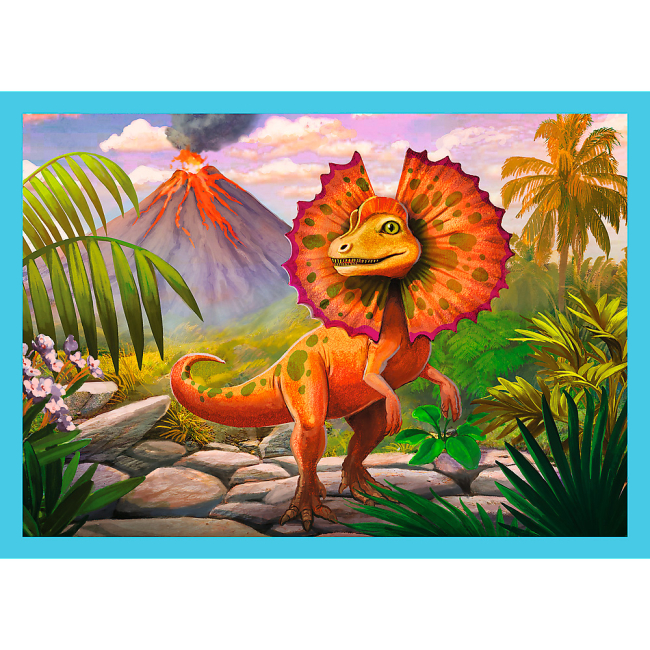 Пазлы - Пазлы Trefl Уникальные динозавры 4 в 1 (34609)#3