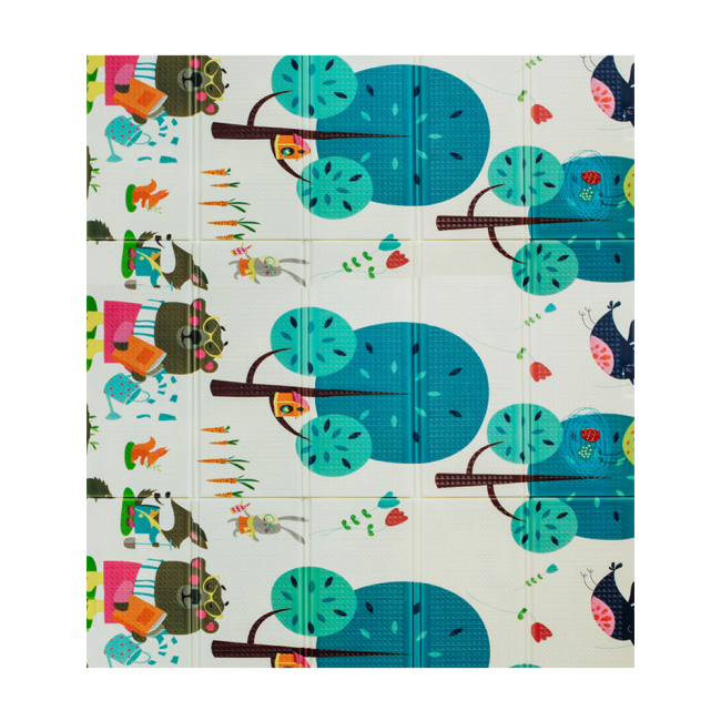 Развивающие коврики - ​Детский двусторонний складной коврик Poppet Веселый жираф и Загадочный лес (2036018)#2