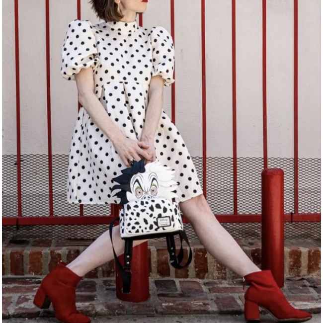 Рюкзаки и сумки - Рюкзак Loungefly Disney Villains Cruella De Vil spots mini (WDBK1534)#5