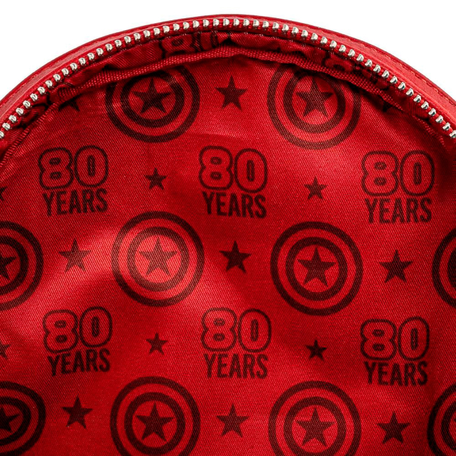 Рюкзаки та сумки - Рюкзак Loungefly Marvel Captain America Floral shield mini (MVBK0165)#6