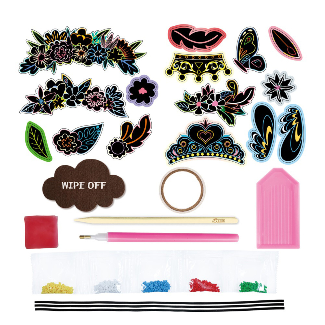 Набори для творчості - Набір для творчості Avenir Маска зі стразами Принцеси 3 види (6004092)#2