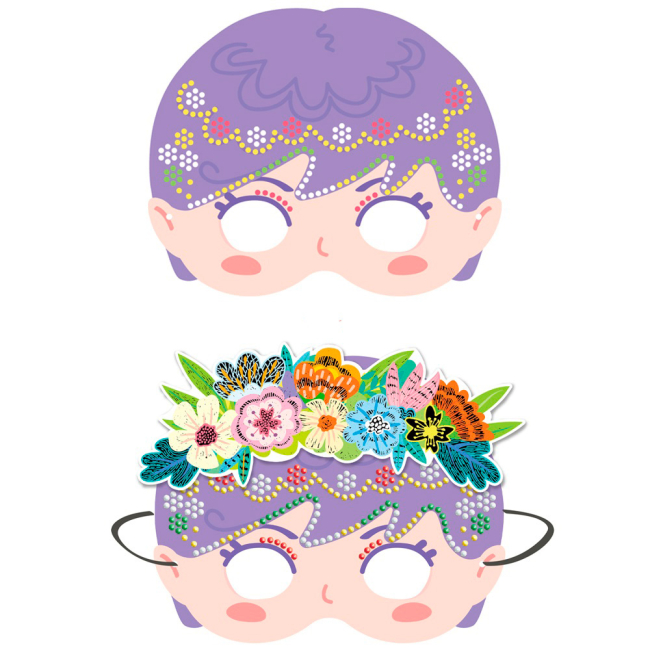 Набори для творчості - Набір для творчості Avenir Маска зі стразами Принцеси 3 види (6004092)#3