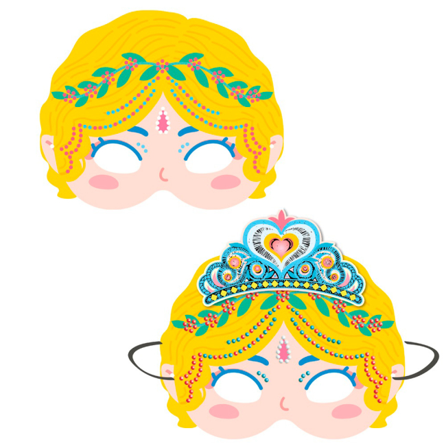 Набори для творчості - Набір для творчості Avenir Маска зі стразами Принцеси 3 види (6004092)#4