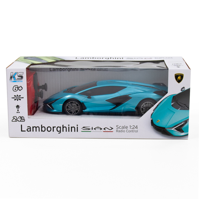 Радиоуправляемые модели - Автомобиль KS Drive Lamborghini Sian синий (124GLSB)#5