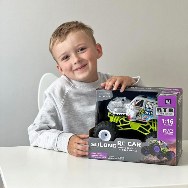 Радіокеровані моделі - Автомобіль Sulong Toys Bigfoot Dinosaur (SL-360RHGR)#7