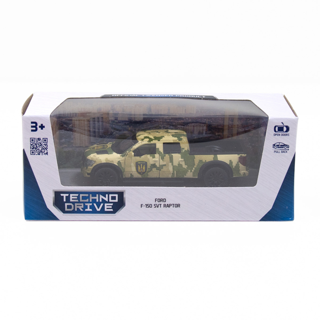 Транспорт и спецтехника - Внедорожник TechnoDrive Шевроны Героев Ford F-150 SVT Raptor милитари (250296)#4