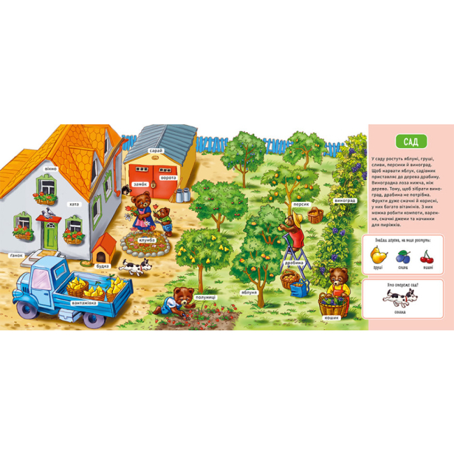 Книги для найменших (0-3 років) - Книжка «Мій перший словничок: На фермі» (9789667510732)#3