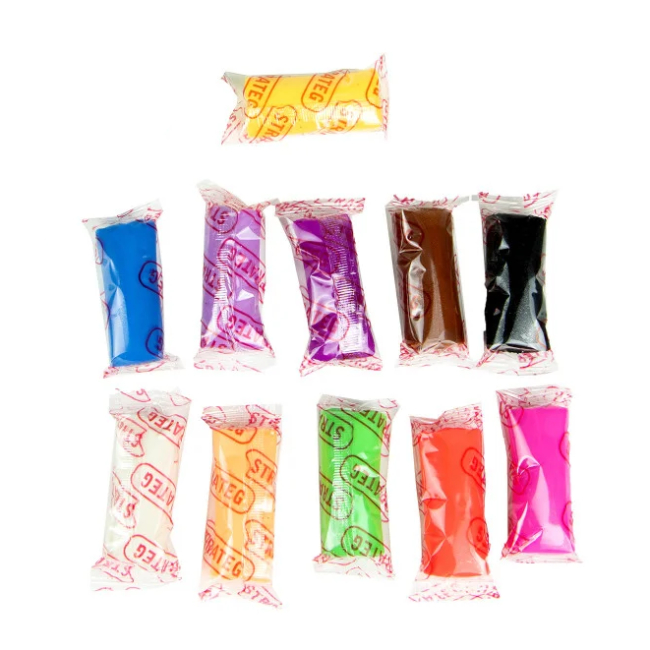 Набори для ліплення - Набір тіста для ліпки Strateg Містер тісто 11 кольорів (30572)#2