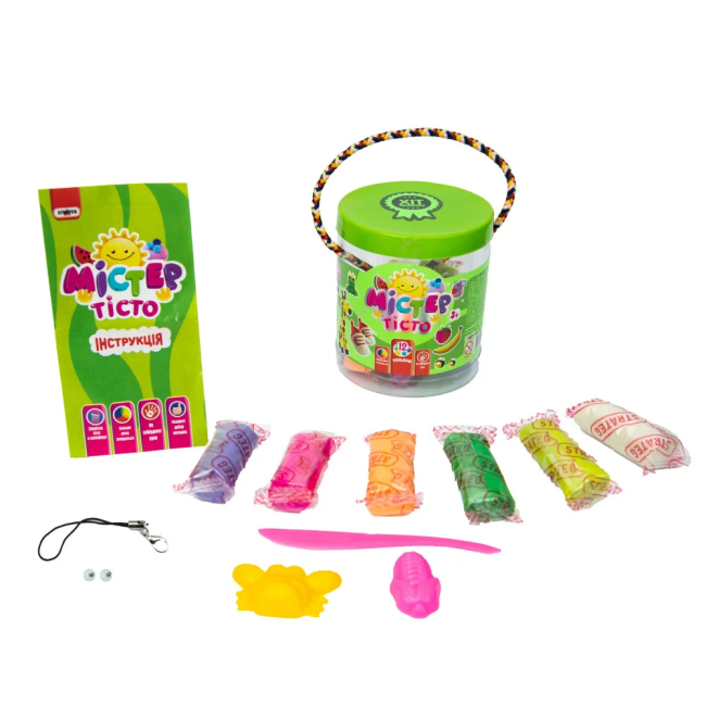 Наборы для лепки - Набор теста для лепки Strateg Мистер тесто 12 цветов (71808)#2