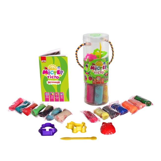 Наборы для лепки - Набор теста для лепки Strateg Мистер тесто 14 цветов (71801)#2