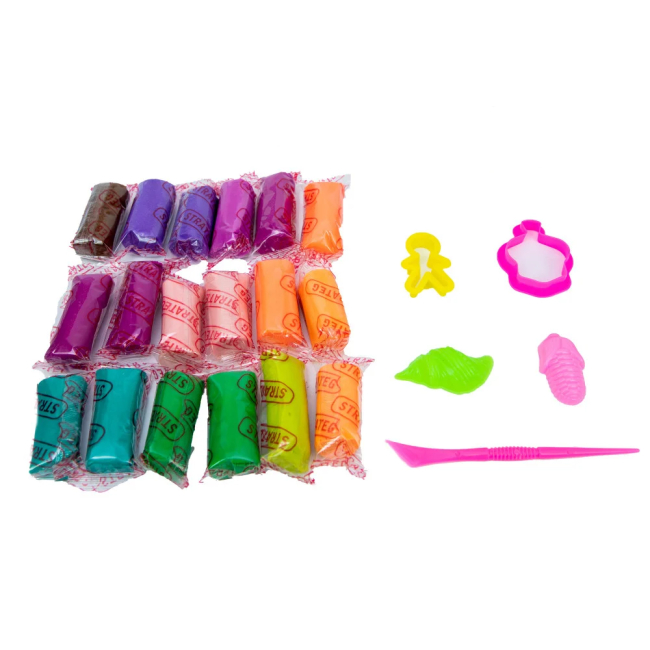 Наборы для лепки - Набор теста для лепки Strateg Мистер тесто 18 цветов (71803)#2