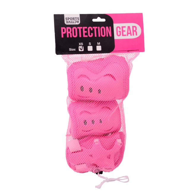 Захисне спорядження - Комплект захисту Johntoy Sports active ХS рожево-білий (20270_1)#2