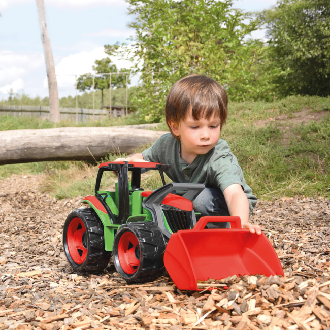 Транспорт и спецтехника - Трактор Lena Giga trucks с фронтальным погрузчиком и прицепом (2136)#2