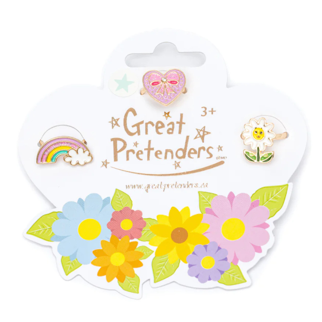 Біжутерія та аксесуари - Набір каблучок Great Pretenders Spring flowers (84518)#2