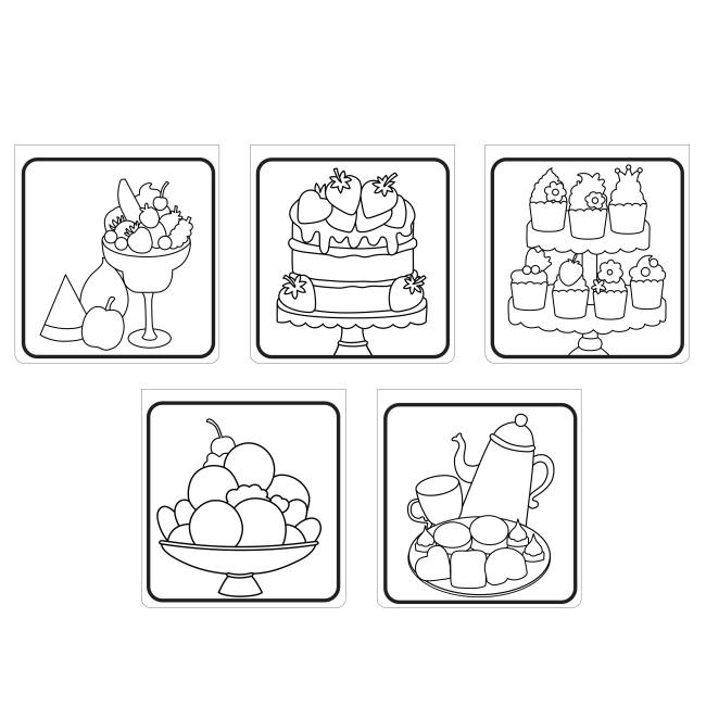 Товари для малювання - Водні розмальовки Let's Craft Магічні перетворення Ласощі (MRP014)#2