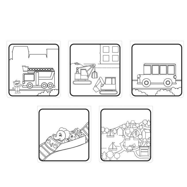 Товары для рисования - Водные раскраски Let's Craft Магические превращения Город (MRP018)#2