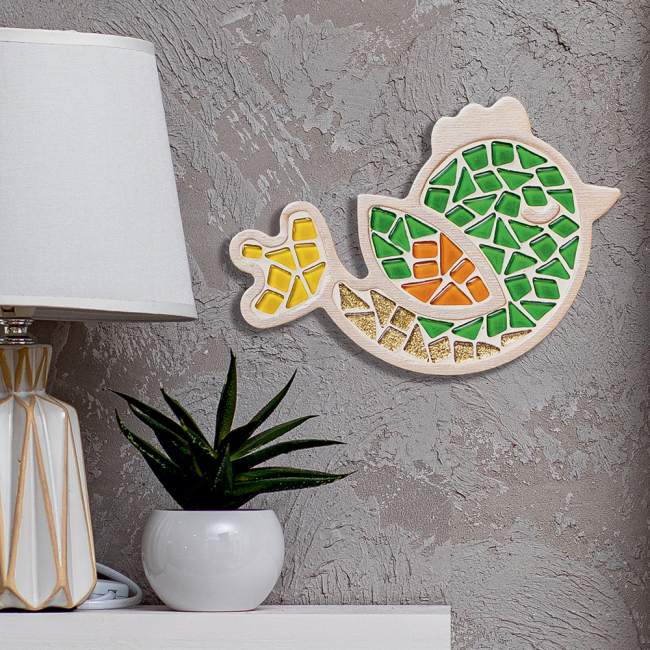 Мозаика - Набор стеклянной мозаики Mosaaro Хрустальное стекло Птица (MA1005)#2