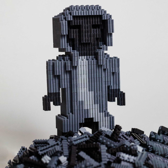 Конструктори з унікальними деталями - ​Іграшка-конструктор Vita toys Піксель Розпорядник​ (VTK 0086)#2