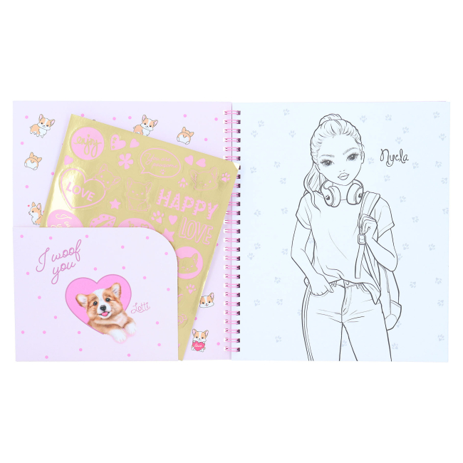 Товары для рисования - Книга для раскрашивания Top Model Корги (0412083)#2