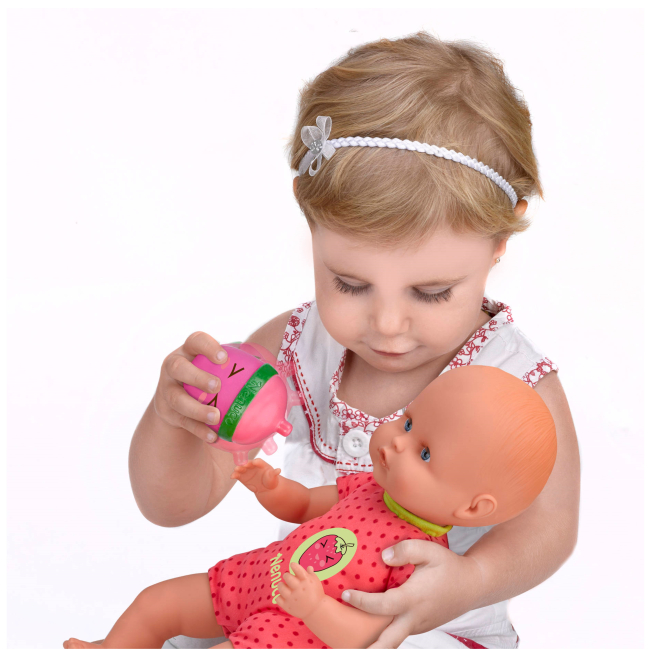 Пупсы - Мягкий пупс Nenuco с бутылочкой-погремушкой (700014920)#3