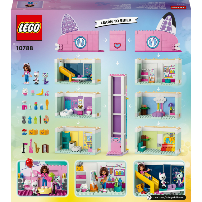 Конструкторы LEGO - Конструктор LEGO Gabby's Dollhouse Кукольный домик Габби (10788)#3