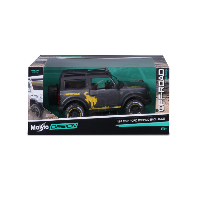 Автомоделі - Автомодель Maisto Ford Bronco Badlands (32541 met. grey)#5