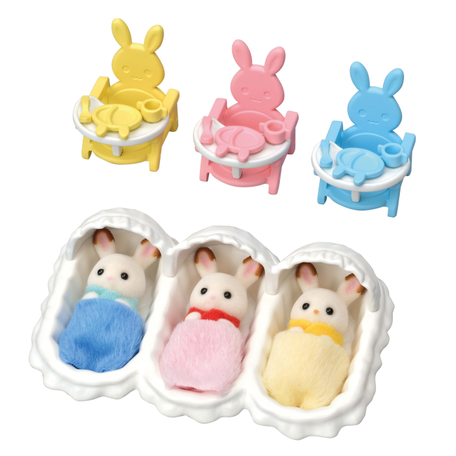 Фигурки животных - Игровой набор Sylvanian Families Уход за тройняшками (5532) (5054131055328)#2