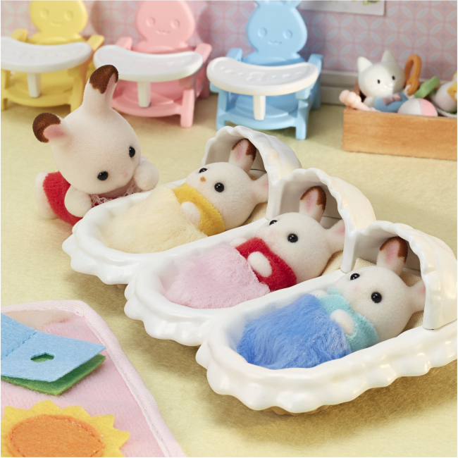 Фигурки животных - Игровой набор Sylvanian Families Уход за тройняшками (5532) (5054131055328)#5