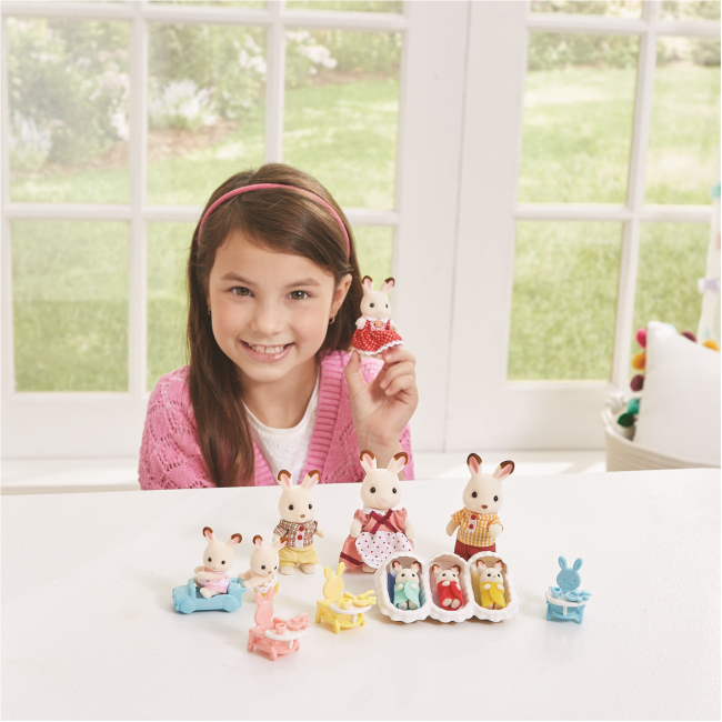 Фигурки животных - Игровой набор Sylvanian Families Уход за тройняшками (5532) (5054131055328)#8