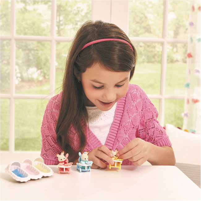 Фигурки животных - Игровой набор Sylvanian Families Уход за тройняшками (5532) (5054131055328)#9