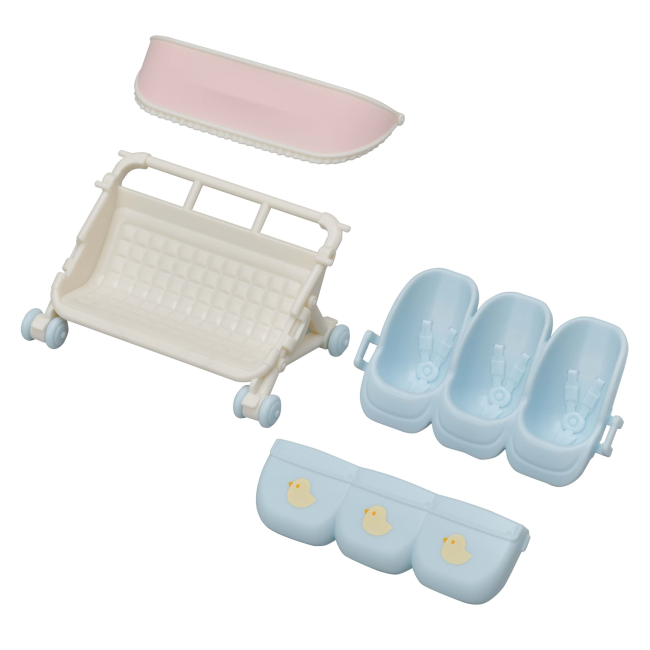 Фигурки животных - Игровой набор Sylvanian Families Коляска для тройни (5533) (5054131055335)#2
